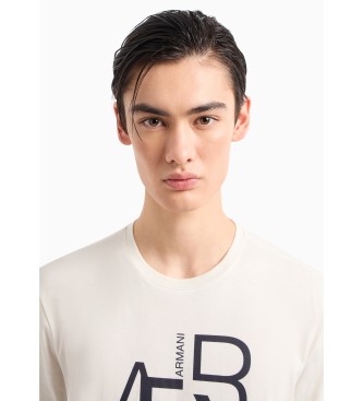 Armani Exchange Grafisch T-shirt wit