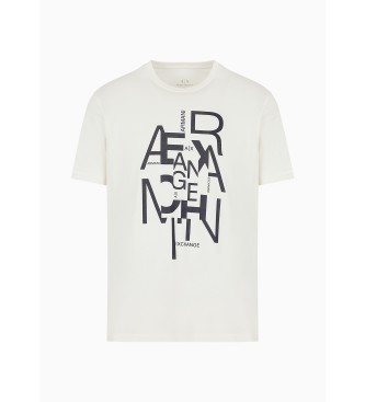 Armani Exchange Grafična majica bela