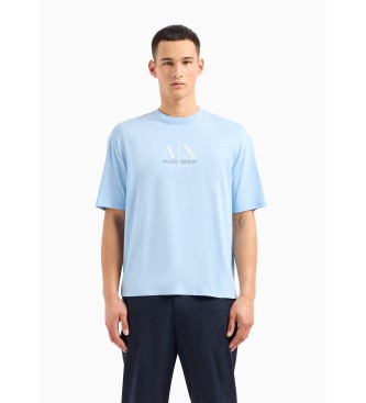 Armani Exchange T-shirt azul de manga curta