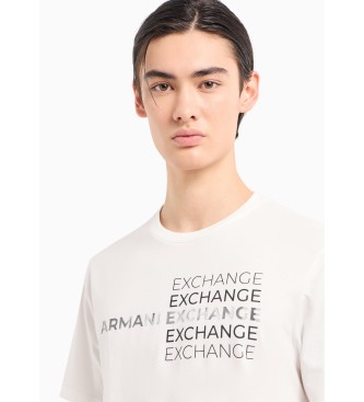 Armani Exchange T-shirt Tekst wit