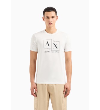 Armani Exchange T-shirt weies Quadrat