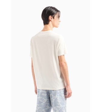 Armani Exchange T-shirt com logtipo branco