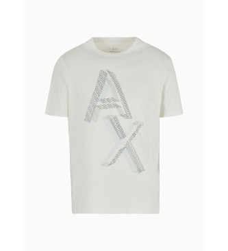 Armani Exchange T-shirt med logo, hvid