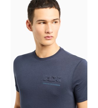 Armani Exchange Camiseta Ax Relieve marino