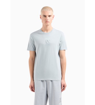 Armani Exchange Relif T-shirt blauw