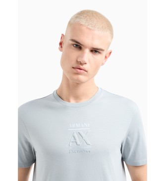 Armani Exchange T-shirt de relevo azul