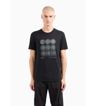 Armani Exchange Kreis-T-Shirt schwarz