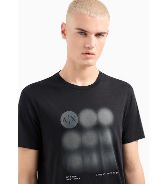 Armani Exchange Circle T-shirt sort