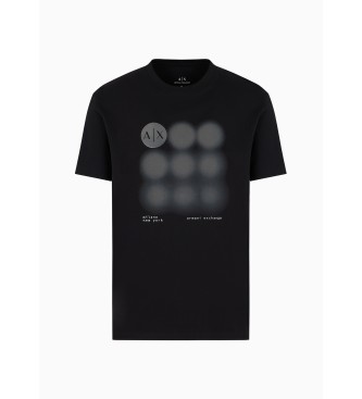 Armani Exchange Koszulka Circle w kolorze czarnym
