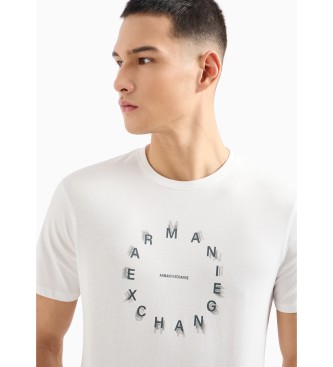 Armani Exchange Circle T-shirt hvid