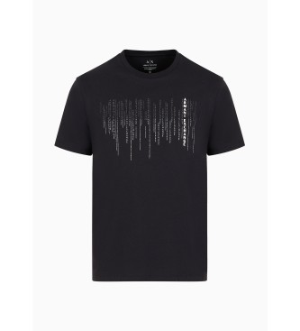 Armani Exchange T-shirt Rain preta
