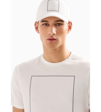 Armani Exchange Camiseta Cuadro blanco