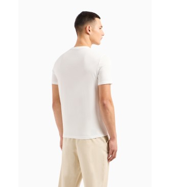Armani Exchange Camiseta Cuadro blanco
