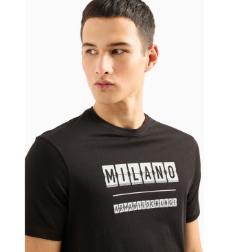 Armani Exchange New Milano majica črna