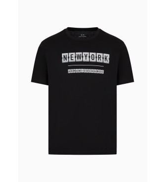 Armani Exchange Camiseta New Milano negro