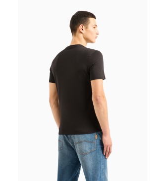 Armani Exchange Duża koszulka w kolorze czarnym