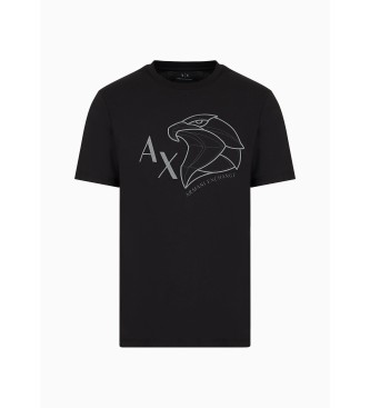 Armani Exchange Groes T-shirt schwarz