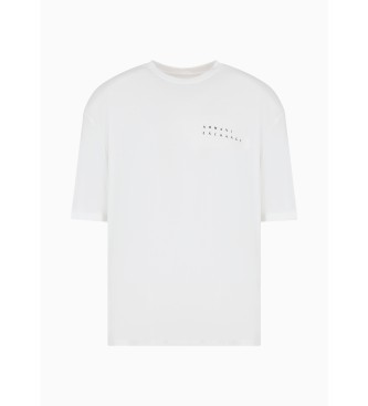 Armani Exchange T-shirt o swobodnym kroju, biały