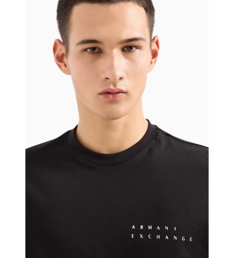 Armani Exchange Lssig geschnittenes T-Shirt schwarz