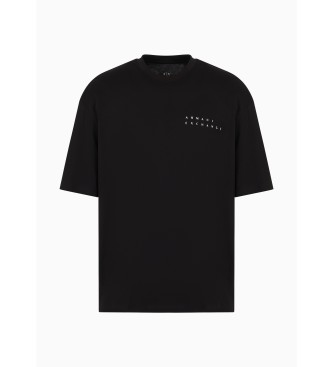Armani Exchange T-shirt nera dal taglio casual