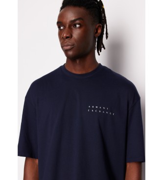 Armani Exchange Priložnostno prilegajoča se mornarska majica