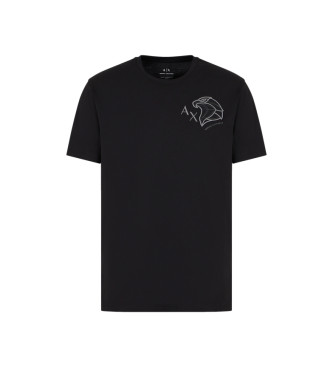 Armani Exchange Camiseta guila negro