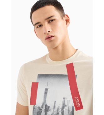 Armani Exchange Photo T-shirt beige