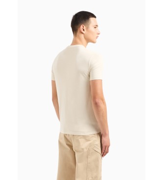 Armani Exchange Photo beige T-shirt