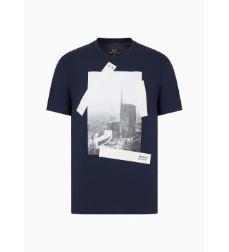 Armani Exchange T-shirt Marine foto