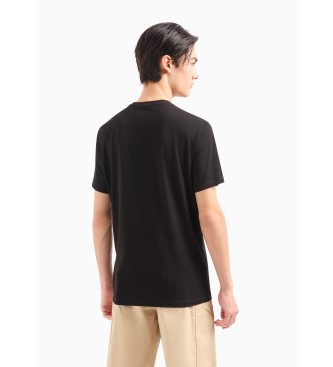 Armani Exchange Camiseta Colors negro