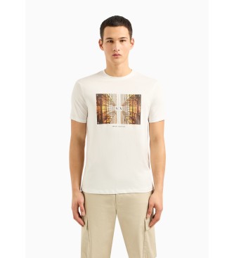 Armani Exchange Effekt-T-Shirt wei