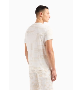 Armani Exchange T-shirt med tryk, hvid