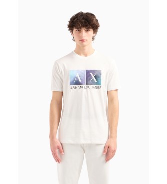 Armani Exchange T-shirt Pixel hvid