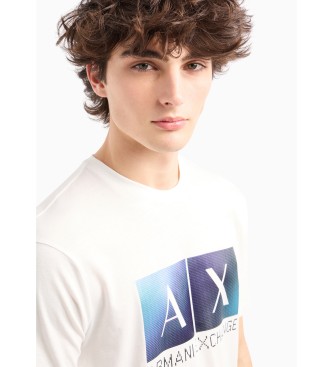 Armani Exchange T-shirt Pixel biały