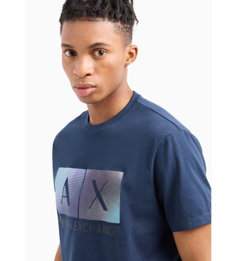 Armani Exchange T-shirt Pixel navy