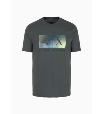 Armani Exchange T-shirt Pixel cinzenta