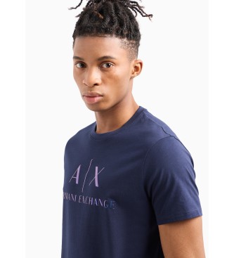 Armani Exchange T-shirt med pasform Ax navy