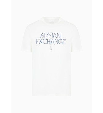 Armani Exchange Camiseta Hilo blanco