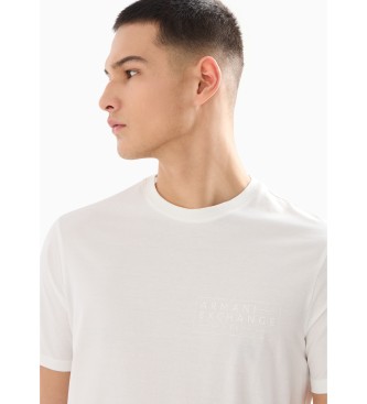 Armani Exchange Camiseta Block blanco
