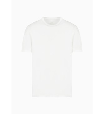 Armani Exchange T-shirt bianca a blocchi