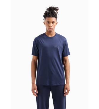 Armani Exchange Majica Block navy