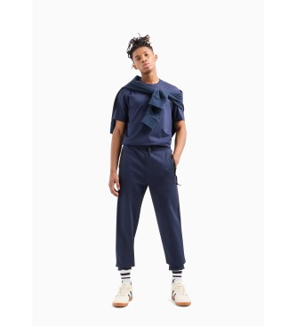 Armani Exchange Majica Block navy