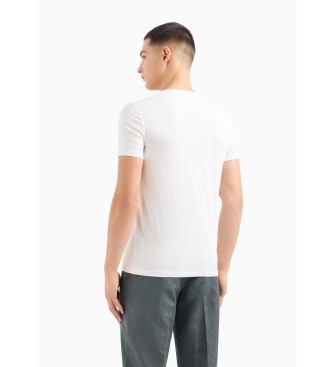 Armani Exchange Tailliertes T-shirt wei