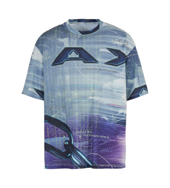 Armani Exchange T-shirt SS azul