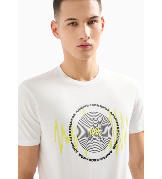 Armani Exchange Weies Kreis-T-Shirt