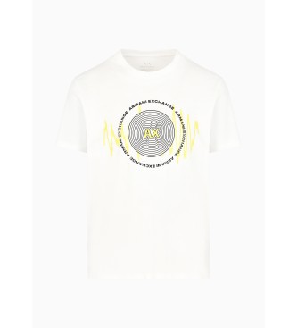 Armani Exchange T-shirt med vit cirkel