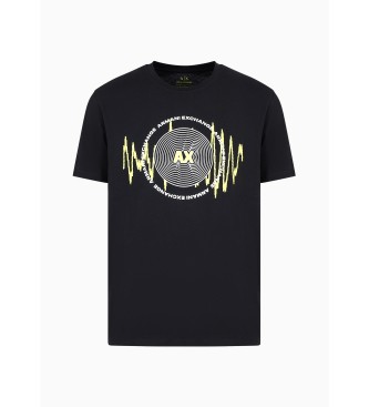 Armani Exchange Zwart Cirkel T-shirt