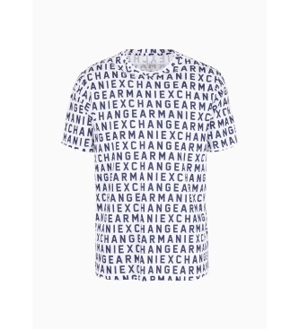 Armani Exchange Camiseta Letras blanco