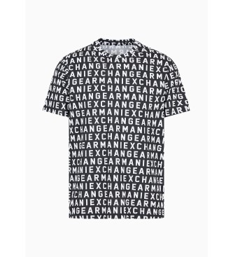 Armani Exchange T-shirt letras pretas