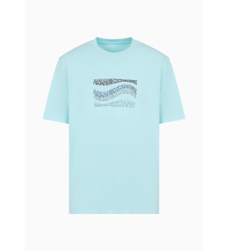 Armani Exchange T-shirt Ola azul